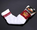 Wholesale Cheap Barcelona Soccer Football Sock White