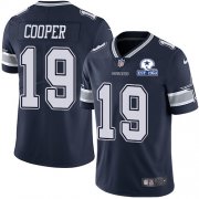 Wholesale Cheap Nike Cowboys #19 Amari Cooper Navy Blue Team Color Men's Stitched With Established In 1960 Patch NFL Vapor Untouchable Limited Jersey