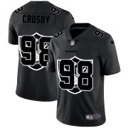 Wholesale Cheap Las Vegas Raiders #98 Maxx Crosby Men's Nike Team Logo Dual Overlap Limited NFL Jersey Black