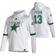 Wholesale Cheap Dallas Stars #13 Mark Pysyk Adidas Reverse Retro Pullover Hoodie White