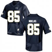 Wholesale Cheap Notre Dame Fighting Irish 85 Troy Niklas Navy College Football Jersey