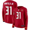 Wholesale Cheap Nike Buccaneers #31 Antoine Winfield Jr. Red Team Color Women's Stitched NFL Limited Therma Long Sleeve Jersey