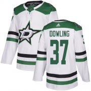 Cheap Adidas Stars #37 Justin Dowling White Road Authentic Stitched NHL Jersey