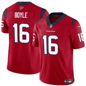 Cheap Men\'s Houston Texans #16 Tim Boyle Red 2024 F.U.S.E Vapor Untouchable Stitched Football Jersey