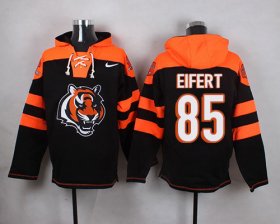 Wholesale Cheap Nike Bengals #85 Tyler Eifert Black Player Pullover NFL Hoodie