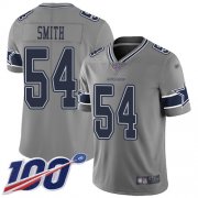 Wholesale Cheap Nike Cowboys #54 Jaylon Smith Gray Youth Stitched NFL Limited Inverted Legend 100th Season Jersey