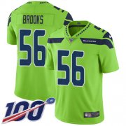 Wholesale Cheap Nike Seahawks #56 Jordyn Brooks Green Youth Stitched NFL Limited Rush 100th Season Jersey