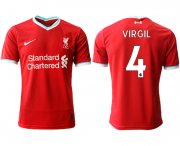 Wholesale Cheap Men 2020-2021 club Liverpool home aaa version 4 red Soccer Jerseys