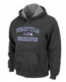 Wholesale Cheap Seattle Seahawks Heart & Soul Pullover Hoodie Dark Grey