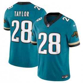 Men\'s Jacksonville Jaguars #28 Fred Taylor Teal 2024 F.U.S.E. Prowler Throwback Vapor Limited Football Stitched Jersey