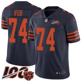 Wholesale Cheap Nike Bears #74 Germain Ifedi Navy Blue Alternate Men\'s Stitched NFL 100th Season Vapor Untouchable Limited Jersey