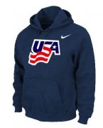 Wholesale Cheap Team USA Graphic Legend Performance Pullover NHL Hoodie Dark Blue