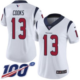 Wholesale Cheap Nike Texans #13 Brandin Cooks White Women\'s Stitched NFL 100th Season Vapor Untouchable Limited Jersey