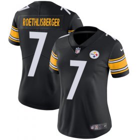 Wholesale Cheap Nike Steelers #7 Ben Roethlisberger Black Team Color Women\'s Stitched NFL Vapor Untouchable Limited Jersey