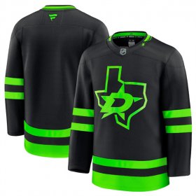 Men\'s Dallas Stars Blank Black 2024-25 Alternate Stitched Hockey Jersey