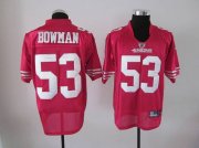 Wholesale Cheap 49ers #53 NaVorro Bowman Red Stitched NFL Jersey