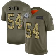 Wholesale Cheap Dallas Cowboys #54 Jaylon Smith Men's Nike 2019 Olive Camo Salute To Service Limited NFL Jersey