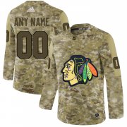 Wholesale Cheap Men's Adidas Blackhawks Personalized Camo Authentic NHL Jersey