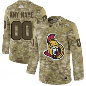 Wholesale Cheap Men\'s Adidas Senators Personalized Camo Authentic NHL Jersey