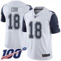 Wholesale Cheap Nike Cowboys #18 Randall Cobb White Men's Stitched NFL Limited Rush 100th Season Jersey