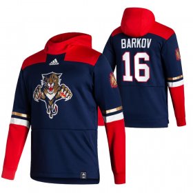 Wholesale Cheap Florida Panthers #16 Aleksander Barkov Adidas Reverse Retro Pullover Hoodie Navy