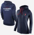 Wholesale Cheap Women's Nike Houston Texans Full-Zip Performance Hoodie Dark Blue