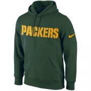 Wholesale Cheap Green Bay Packers Nike KO Wordmark Performance Hoodie Green