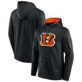 Wholesale Cheap Men\'s Cincinnati Bengals Black On The Ball Pullover Hoodie