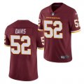 Wholesale Cheap Men's Washington Football Team #52 Jamin Davis Burgundy 2021 Vapor Untouchable Nike Limited Jersey