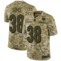 Wholesale Cheap Nike Bengals #38 LeShaun Sims Camo Men's Stitched NFL Limited 2018 Salute To Service Jersey