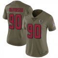 Wholesale Cheap Nike Falcons #90 Marlon Davidson Olive Women's Stitched NFL Limited 2017 Salute To Service Jersey