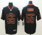 Wholesale Cheap Men's Denver Broncos #55 Bradley Chubb 2018 Black Lights Out Color Rush Stitched NFL Nike Limited Jersey