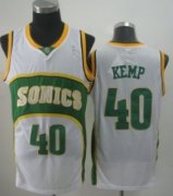 Wholesale Cheap Seattle Supersonics #40 Shawn Kemp 1994-95 White Swingman Jersey