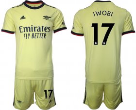 Wholesale Cheap Men 2021-2022 Club Arsenal away yellow 17 Soccer Jersey