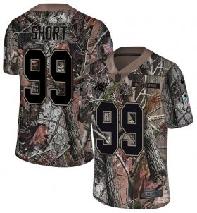 Wholesale Cheap Nike Panthers #99 Kawann Short Camo Men\'s Stitched NFL Limited Rush Realtree Jersey