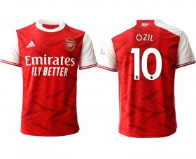 Wholesale Cheap Men 2020-2021 club Arsenal home aaa version 10 red Soccer Jerseys