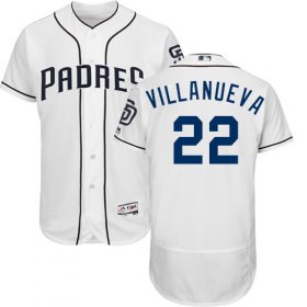 Wholesale Cheap Padres #22 Christian Villanueva White Flexbase Authentic Collection Stitched MLB Jersey