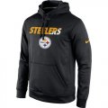 Wholesale Cheap Pittsburgh Steelers Nike Kick Off Staff Performance Pullover Hoodie Black