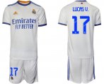 Wholesale Cheap Men 2021-2022 Club Real Madrid home white 17 Soccer Jerseys