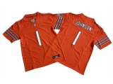 Cheap Men's Chicago Bears #1 Jaylon Johnson Orange 2024 F.U.S.E. Vapor Football Stitched Jersey