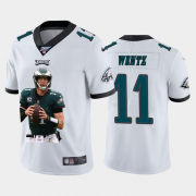 Cheap Philadelphia Eagles #11 Carson Wentz Nike Team Hero 1 Vapor Limited NFL 100 Jersey White