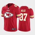 Wholesale Cheap Kansas City Chiefs #87 Travis Kelce Red Men's Nike Big Team Logo Player Vapor Limited NFL Jersey