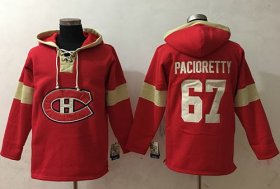 Wholesale Cheap Canadiens #67 Max Pacioretty Red Pullover NHL Hoodie