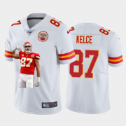 Cheap Kansas City Chiefs #87 Travis Kelce Nike Team Hero 3 Vapor Limited NFL 100 Jersey White Golden