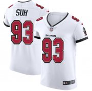 Wholesale Cheap Tampa Bay Buccaneers #93 Ndamukong Suh Men's Nike White Vapor Elite Jersey