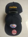 Wholesale Cheap Steelers Fresh Logo Black Adjustable Hat LT