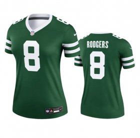 Cheap Women\'s New York Jets #8 Aaron Rodgers Green 2024 Football Stitched Jersey(Run Small)