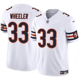 Cheap Men\'s Chicago Bears #33 Ian Wheeler White 2023 F.U.S.E. Vapor Football Stitched Jersey