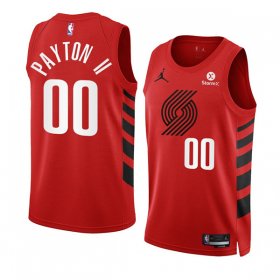 Wholesale Cheap Men\'s Portland Trail Blazers #00 Gary Payton II 2022-23 Red Statement Edition Swingman Stitched Basketball Jersey