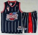 Wholesale Cheap Houston Rockets #4 Charles Barkley Blue Hardwood Classics Revolution 30 Jerseys Shorts Suits